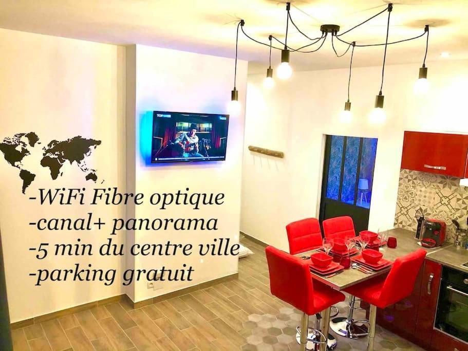 Le Led Room,Centre Ville Place De Parking Gratuite 상스 외부 사진